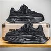 Summer breathable sports shoes 2024 new men's casual mesh hollow running shoes thick sole heightening versatile trendy shoes