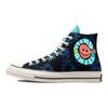Converse Zapatillas Unisex Chuck 70 High Sunny Floral Negro Lavado-Verde Azulado Game-Royal 172824C