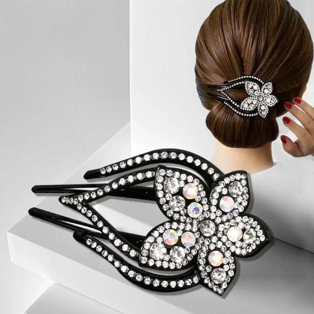

Women Large Hair Claw Rectangle Hair Clips Hairpin Flowers Hair Accessories