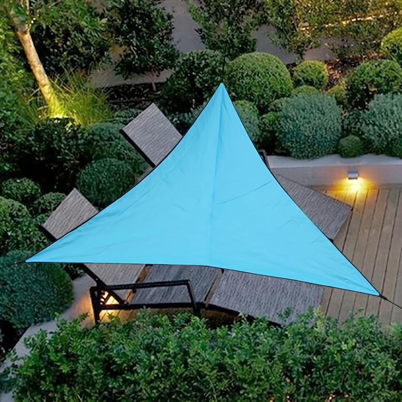 Triangle Garden Sunshade Canvas - Blue Outdoor Terrace, Balcony, and Camping, Durable and Easy to Install
