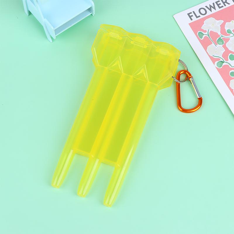 1Pc Dart Box Portable Universal Transparent Darts Abs Dart Box Key Lock Buckle