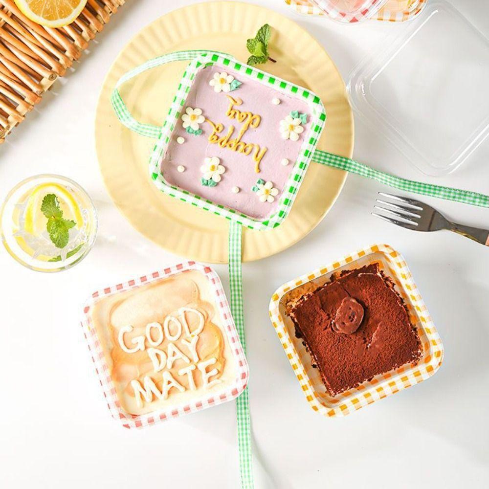 

5 шт. прозрачные крышки, одноразовые контейнеры для еды, прозрачная маленькая коробка для десерта, коробка для тирамису, свадебная вечеринка