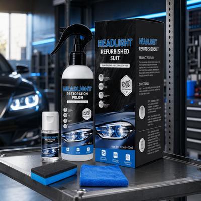 Σπρέι Αποκατάστασης Φώτων 180ml Κεραμική Επίστρωση για Κιτρινισμένα Φώτα Προστασία UV Καθαριστικό Γυαλιστικό