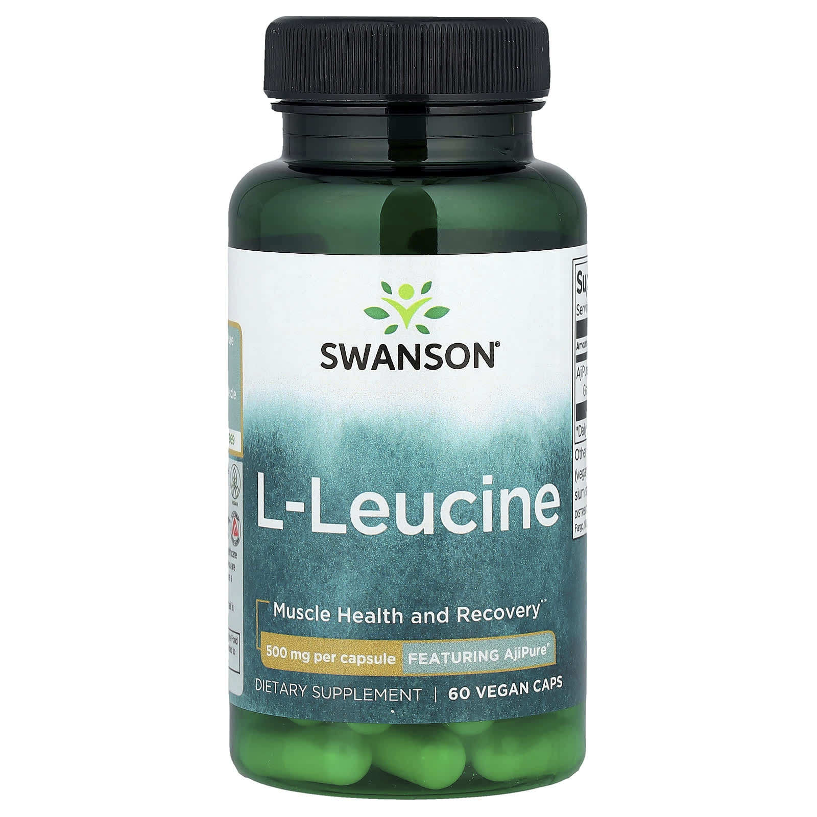 

L-Leucine, 500Mg, 60 Veggie Caps