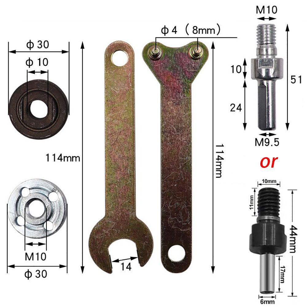 Electric Drill Conversion Angle Grinder Set Handle Holder Adapter Connecting Rod with Wrench for Cutting Disc Polishing Wheel