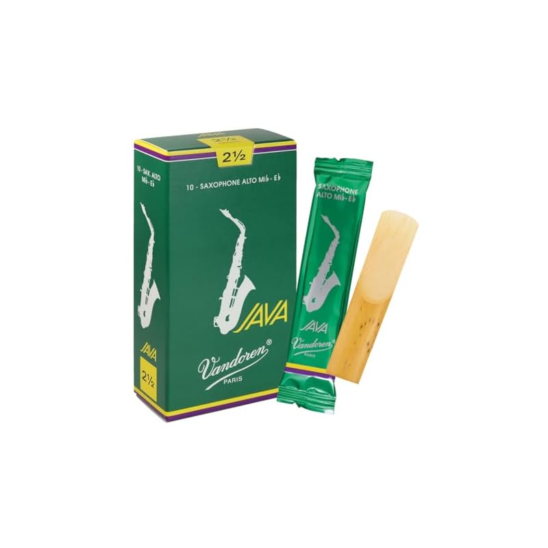 Vandoren Alto Saxophone Reeds, Java, Hardness: 2-1/2 (10 reeds)