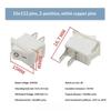 10Pcs KCD11 Rocker Switch 10x15mm Mini Universal Power Toggle Switch for Electronic Component Replacement