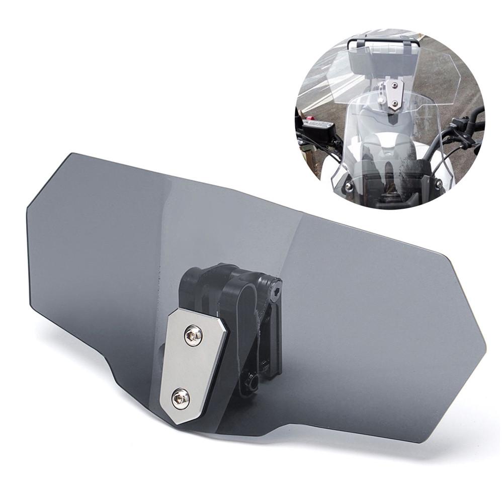 Universal Motorcycle Adjustable Clip-On Windshield Extension Spoiler Windscreen Universal Motorcycle Adjustable Clip-On Windshield Extension Spoiler Windscreen