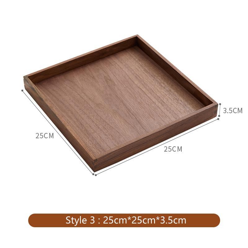 HeMu Solid Wood Entrance Desk Miscellaneous Coffee Table Office Key Storage Box Jewelry Cosmetics Stationery Sorting Box Tray