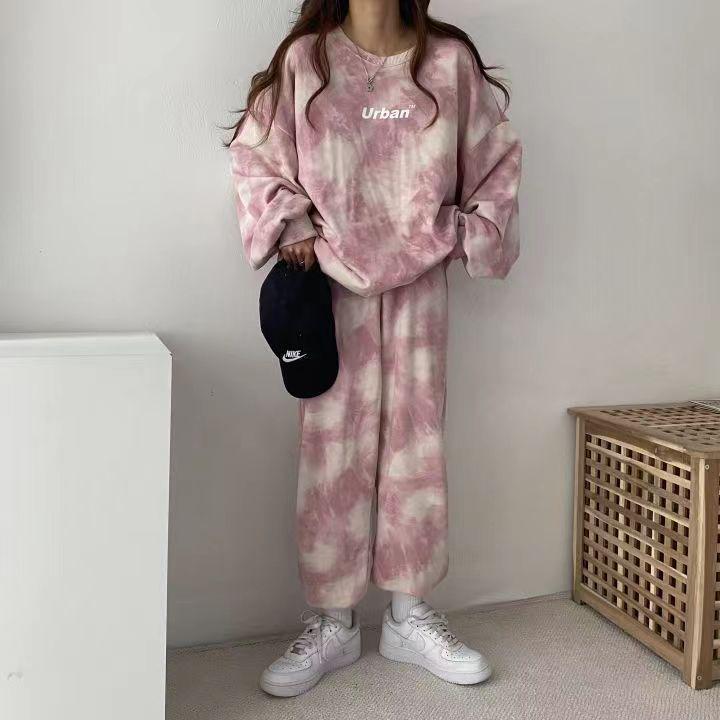 Women's Plus Size Long Sleeve Pants Set - 2025 Fashion: Spring, Autumn, Winter Casual Sportswear - Couples Two-Piece