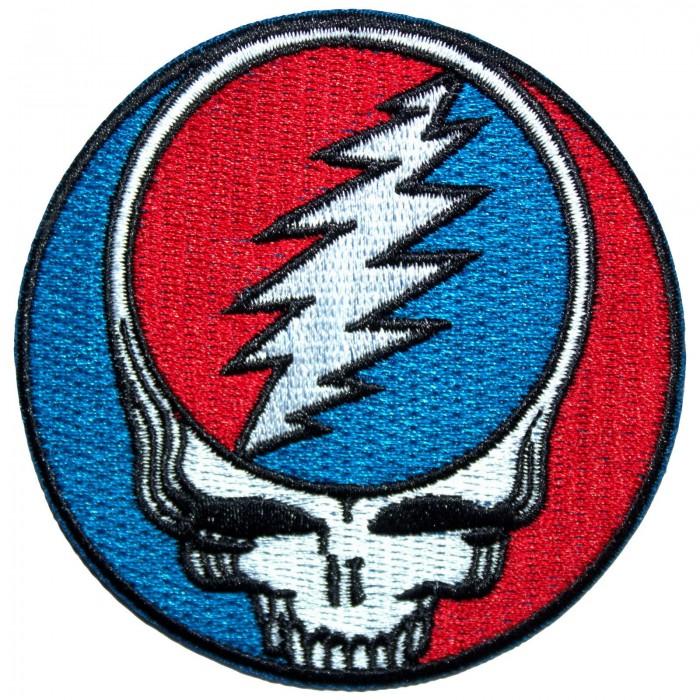 Grateful Dead Stjel Ansiktet Ditt Klassisk Vevd Strykepåmerke