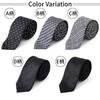 Rachel Narrow Tie, Slim Necktie, Made in Japan, Washable, Slim Fit, Glossy Finish, Monotone (Pattern C)
