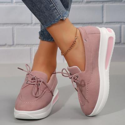 Lace Up Loafers Brand Women Shoes Spring Summer Fashion Solid Color Platform Shoes Autumn Slip On Flat Woman Vulcanized Shoes Plus Size