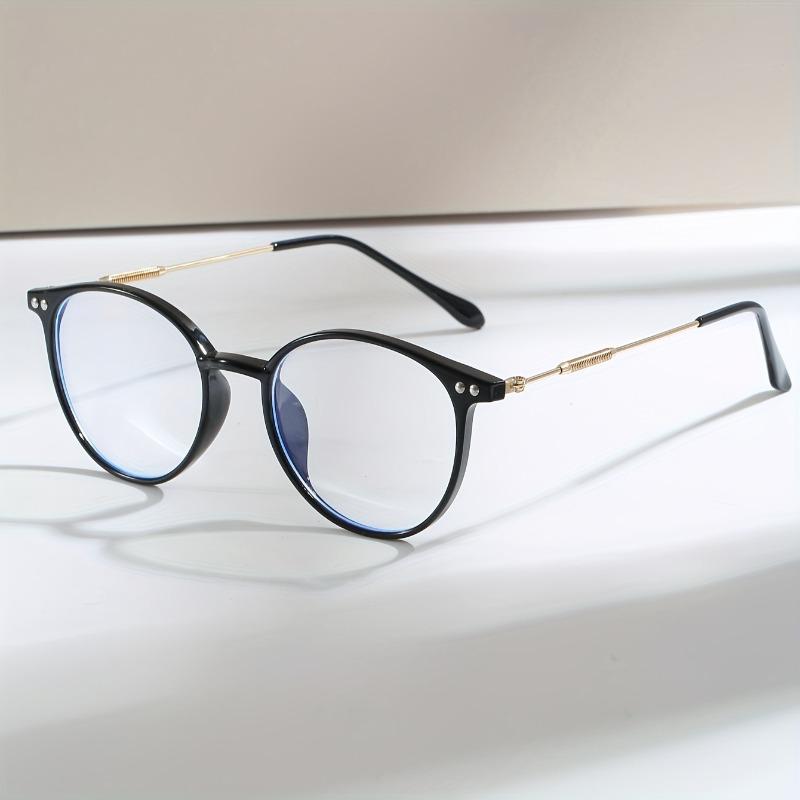 2PCS Women's Plastic Full Frame Retro Large Frame Decorative Flat Sunglasses Suitable for Daily Commuting