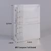 A8 Two-Pocket Card Album Pages: Frosted, Thick, Three-Layer 5-Hole Refills for Polaroid Photo Storage.