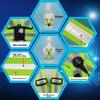 Gilet de Sécurité LED Lumière Verte USB Rechargeable Gilet d'Avertissement pour Vélo Équipement de Cyclisme