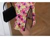 Women's Chinese Style Floral Qipao Dress: Hollow-Out, Frog Button, Slim-Fit, Split Midi Skirt for Summer.