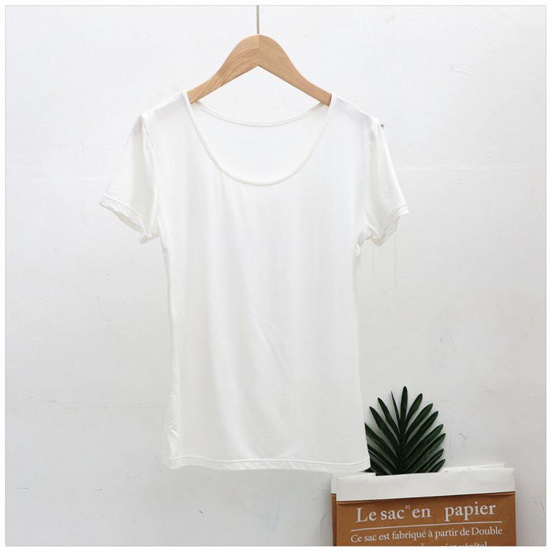 Korean Style Women’s Large U-Neck Backless Top – Short-Sleeved, Sexy, All-Match Nightclub Wear.