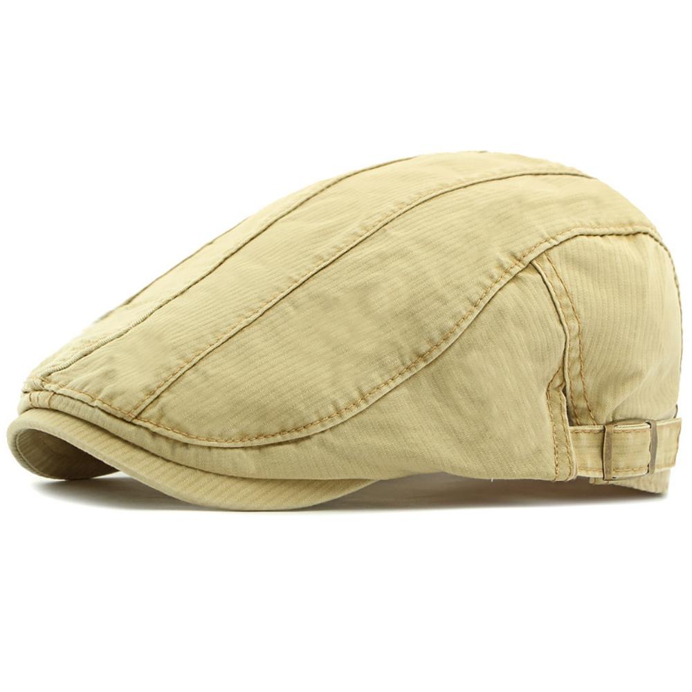 HT4771 Mens Berets Women Spring Summer Cotton Cap Vintage Artist Painter Beret Hat Male Female Ivy Flat Cap Adjustable Beret Cap