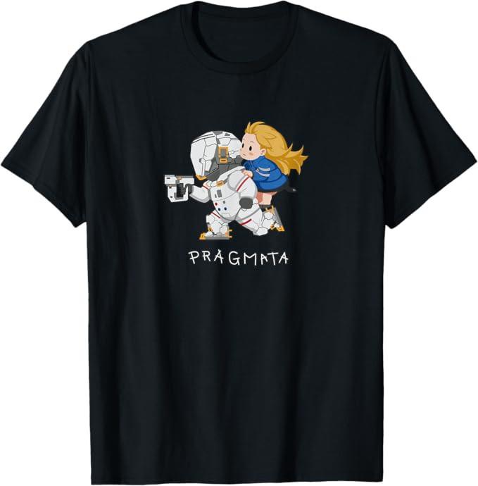 Pragmata Hugh & Diana Running Multicolor 1 Sided Short Sleeves T Shirt L