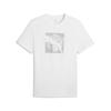 PUMA Graphic Foil Men's Casual T-Shirt 694055 White Short Sleeve Crew Neck Sportswear