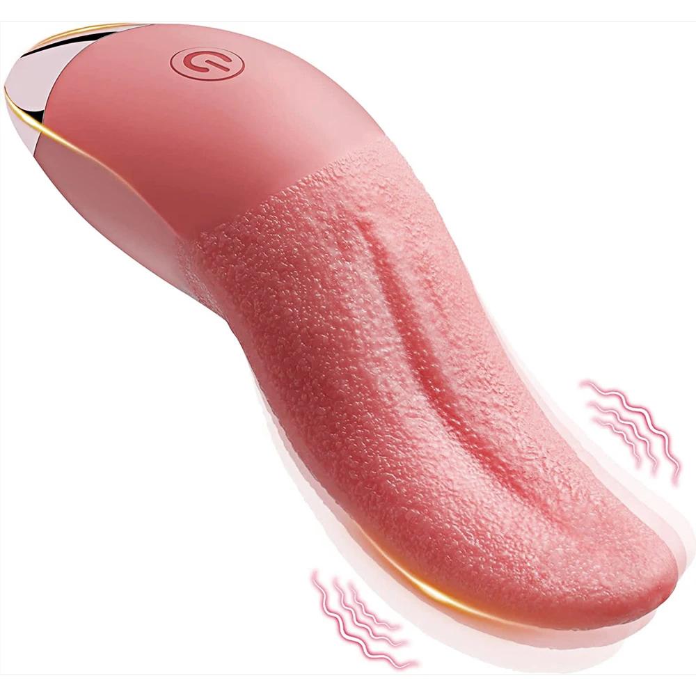 Realistic Tongue Licking Vibrator for Women G Spot Clitoris Nipple Stimulator Blowjob Vagin Massager Masturbator Sex Toys Adult with Heating Function