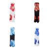 Summer Boho Floral Maxi Dress With Milk Silk Fabric For Vacation And Casual Wear
