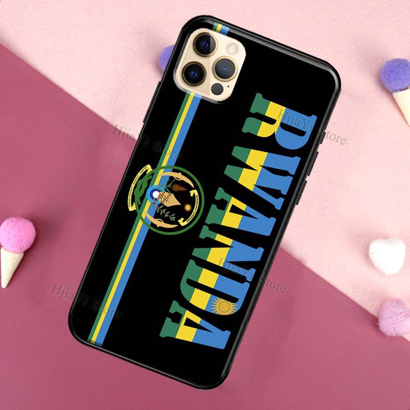 Rwanda Flaga Godło Etui Na iPhone 11 Pro Max 12 13 mini X XS XR 7 8 Plus SE 2020 Etui Na iPhone 13 Pro