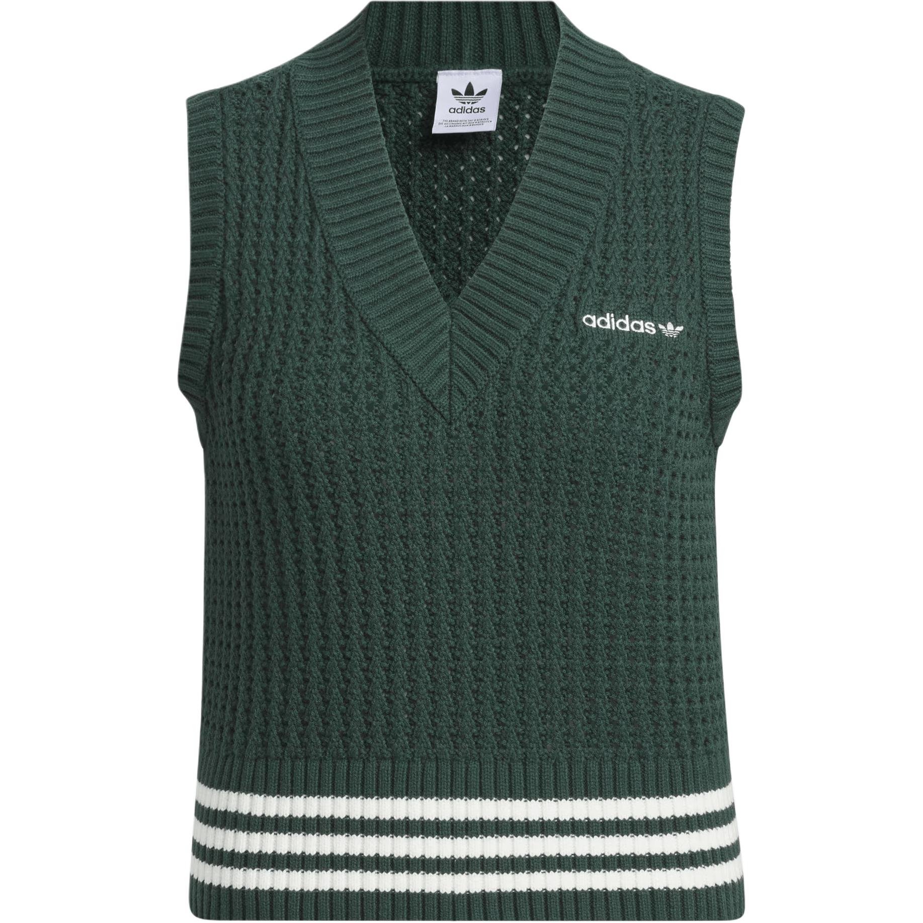 

Adidas Originals FW24 Knit Vest Women Vests Mineral-Green JD5801 S