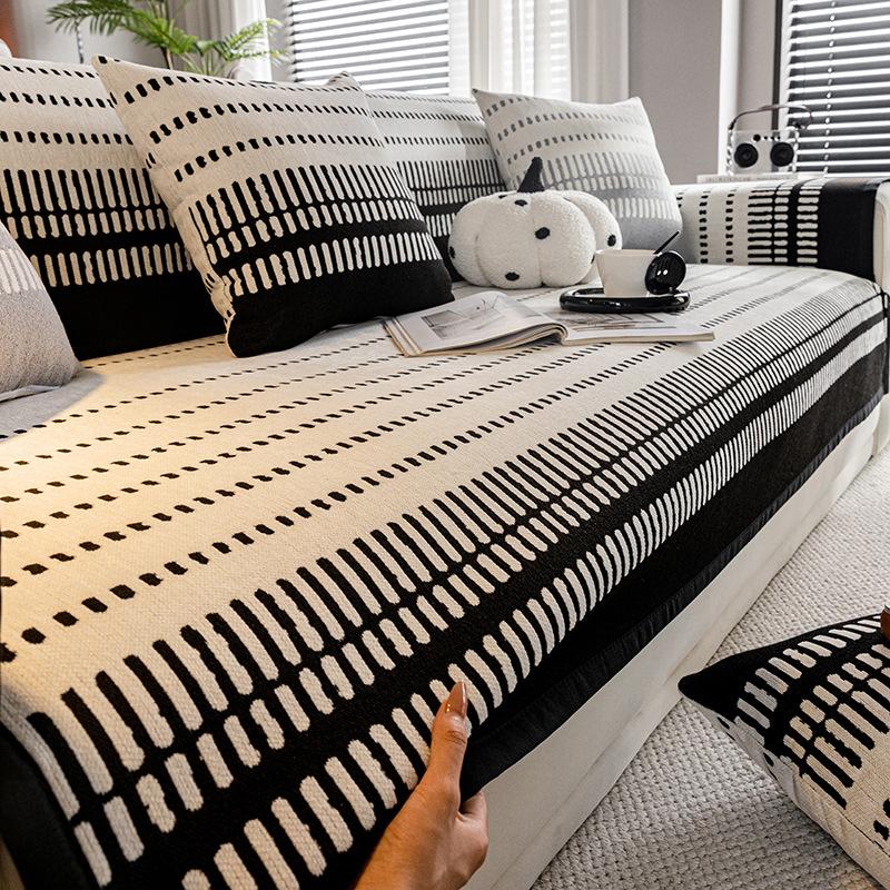 Chenier Sofa Cushion  New Four-Season Universal Straight Row Seat Cushion Light Luxury High-End Sofa Cover Cover Cover Towel