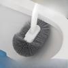 S-förmige Badezimmer-Toilettenbürste - Haushalts-Toilettenbürste mit langem Griff und harten Borsten zur Reinigung des Toilettensitzes - Toilettenbürste