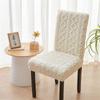Thicken Plush Dining Chair Cover Jacquard Stretch Chair Seat Slipcovers Soft Warm Chairs Covers for Kitchen Living Room