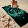 Wikinger Runen & Lebensbaum Mode Strandtuch: Ideal für Sommerabenteuer Weich, saugfähig und schnell trocknend geeignet zum Schwimmen und Baden
