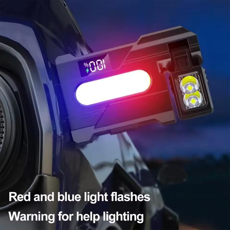 Multifunctional LED Work Light Rechargeable Flashlight Outdoor Torch Portable Pocket Light Magnetic Repair Lamp Ajustable Angle