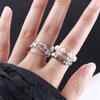Girls Jewelry Gifts Baroque Pearl Index Finger Ring Women Rings Adjustable Open Ring Korean Style