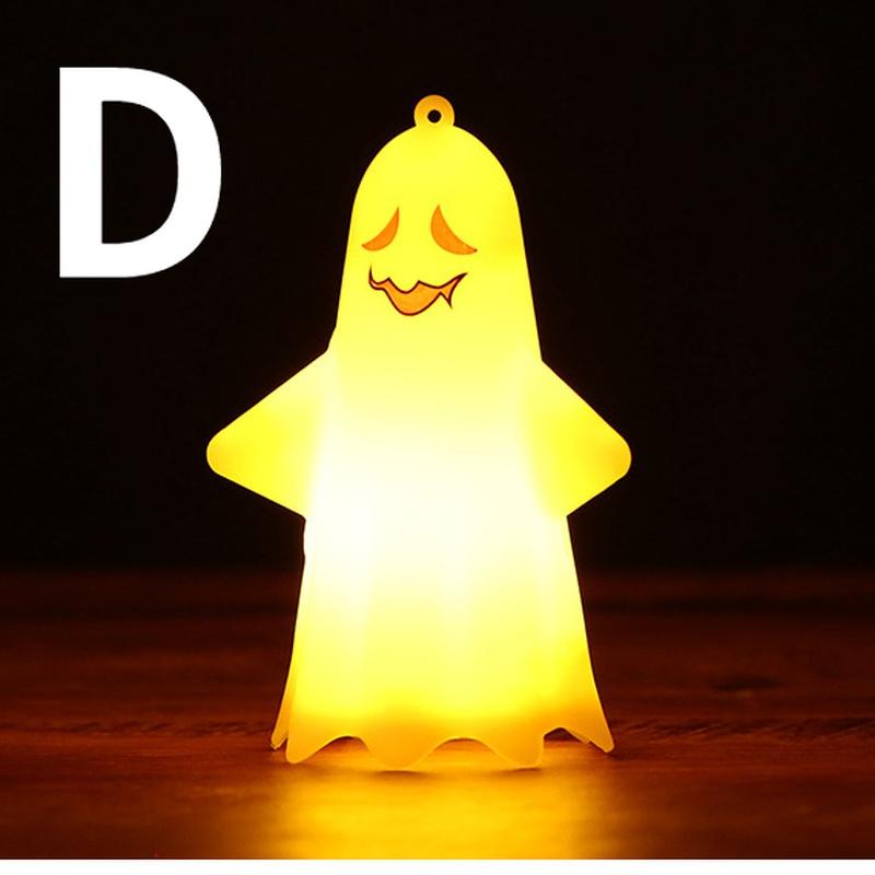 Halloween Decorations Children's Portable Cute Trick-or-treating Ghost Night Light Pumpkin Lantern Ghost Decoration Pendant
