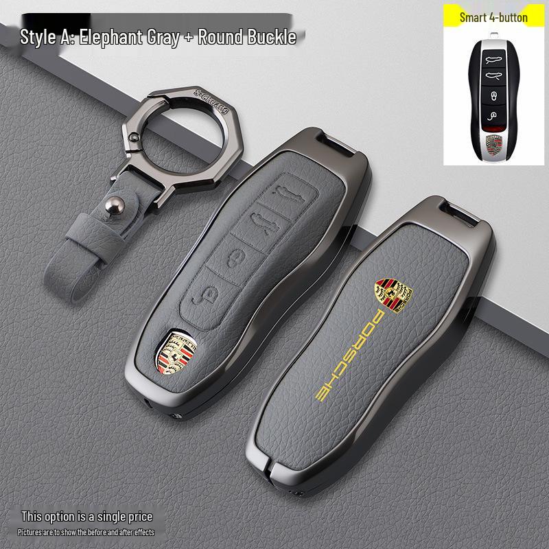 Porsche Model B Elephant Grey Key Case