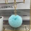 Auf Lager 8cm Kunstkaninchenfell Pompom Schlüsselanhänger - Plüschkugel Anhänger für Taschen und Kleidung