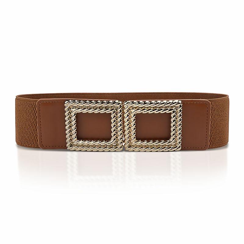 Elastic Buckle Elastic Waist Seal for Women Wide Decoration with Skirt Simple and Versatile Waist Belt for Women