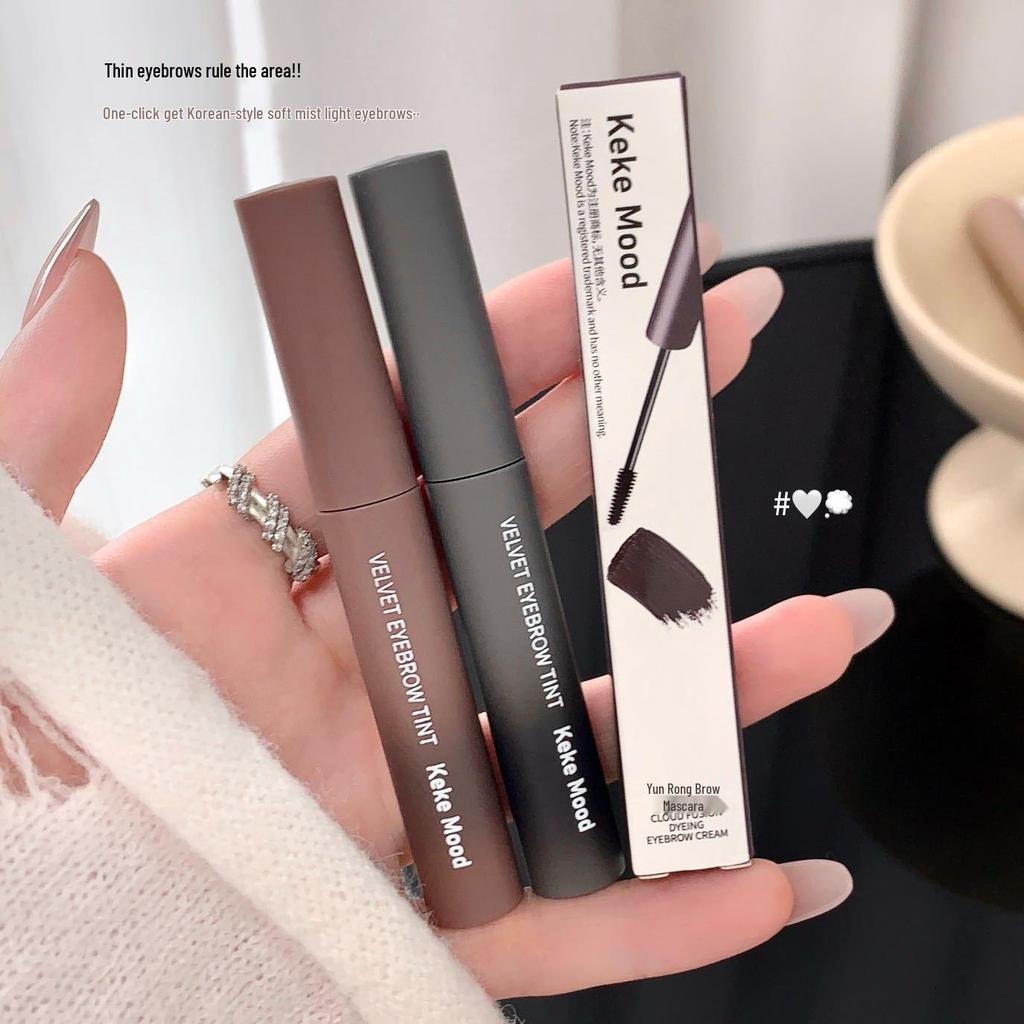 Kekemood Yunrong Tinted Brow Mascara: Smudge-Proof, Natural Light Shades, 3D Color Payoff, Ideal for Students