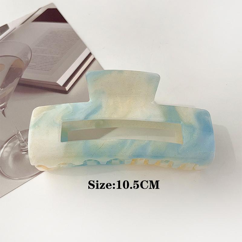 Gradient Color Gripper Korean Edition Large Acrylic Hair Grip Women'S Minimally Designed Back Hair Clip Shark Clip