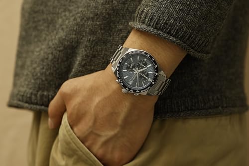 SEIKO SELECTION férfi S sorozatú elemes kvarc kronográf (Függőleges három szem) SBTR041