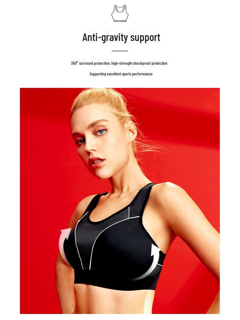 High-Impact-Sport-BH für Damen, Übergröße, stoßfest, minimale Unterstützung für große Brüste