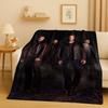 3D Supernatural Sam Dean Winchester TV Flannel Blanket,Ultra Soft Warm Plush Throw for Home Bedroom Bed Sofa Cover Travel Gift