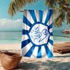 1PC Blue Sheffield With Owl  Beach Towel - Soft,  Absorbent Microfiber, Lightweight, Ideal for The Beach, Parties, Travel, Camping Fan Gifts