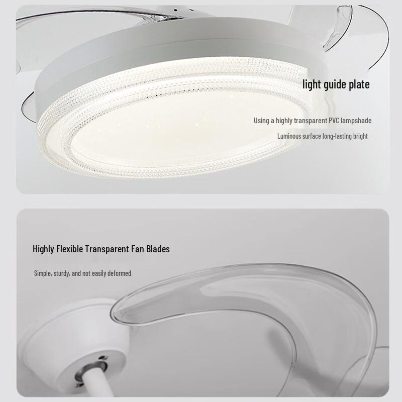 Oeny Star Shadow 42-inch Full Spectrum LED Ceiling Fan Light