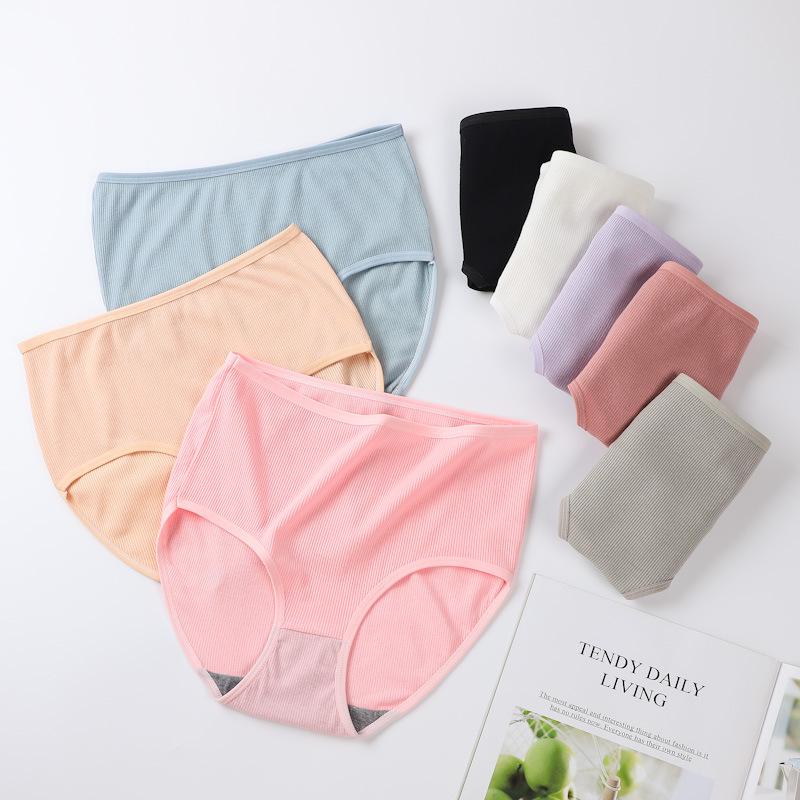 

Women s Seamless High-Waist Sexy Plus Size Triangle Panties M [75-100 jin]