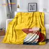 ONE PUNCH MAN Anime Cartoon Soft Plush Blanket,Flannel Blanket Throw Blanket for Living Room Bedroom Bed Sofa Picnic Cover Kids