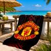 Manchester United Wappen Strandtuch, Schnelltrocknend, Pflegeleicht, Geeignet für Fitness und Strandurlaub, Sport-Essential