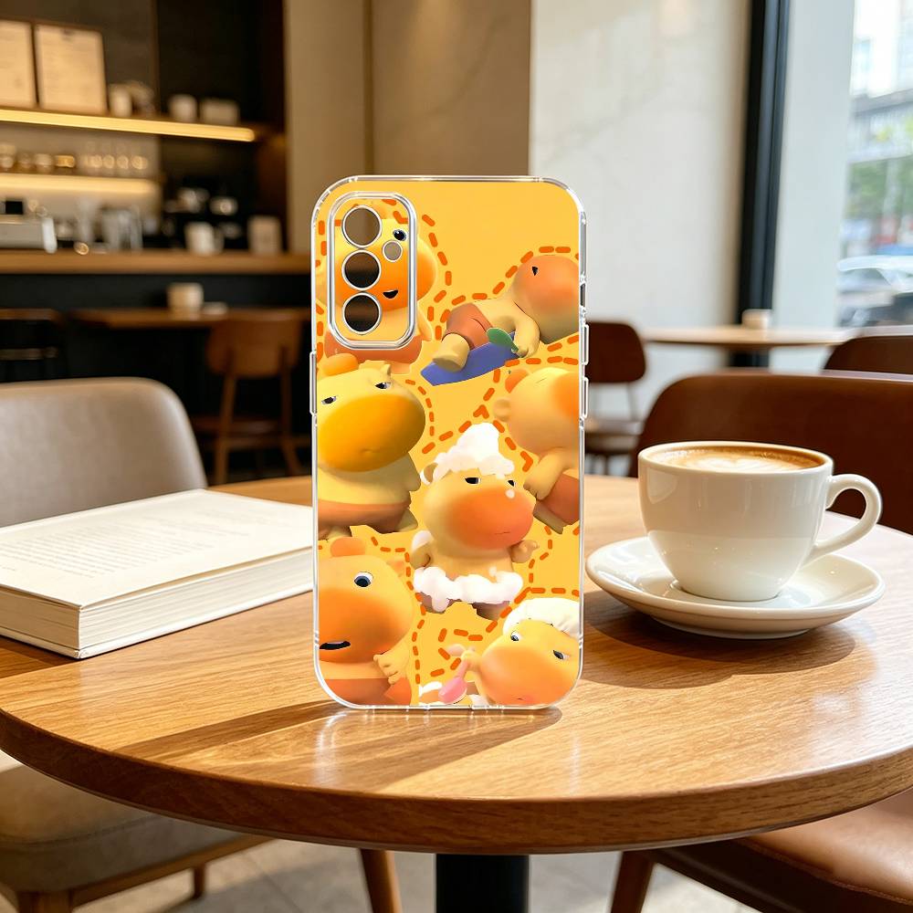 Gfit Lu lu C-Capybara-PC  Phone Case Transparent Silicone Soft For SamsungA10,12,20,21S,30,31,40,50,51,52,70,71 Samsung a30 a20